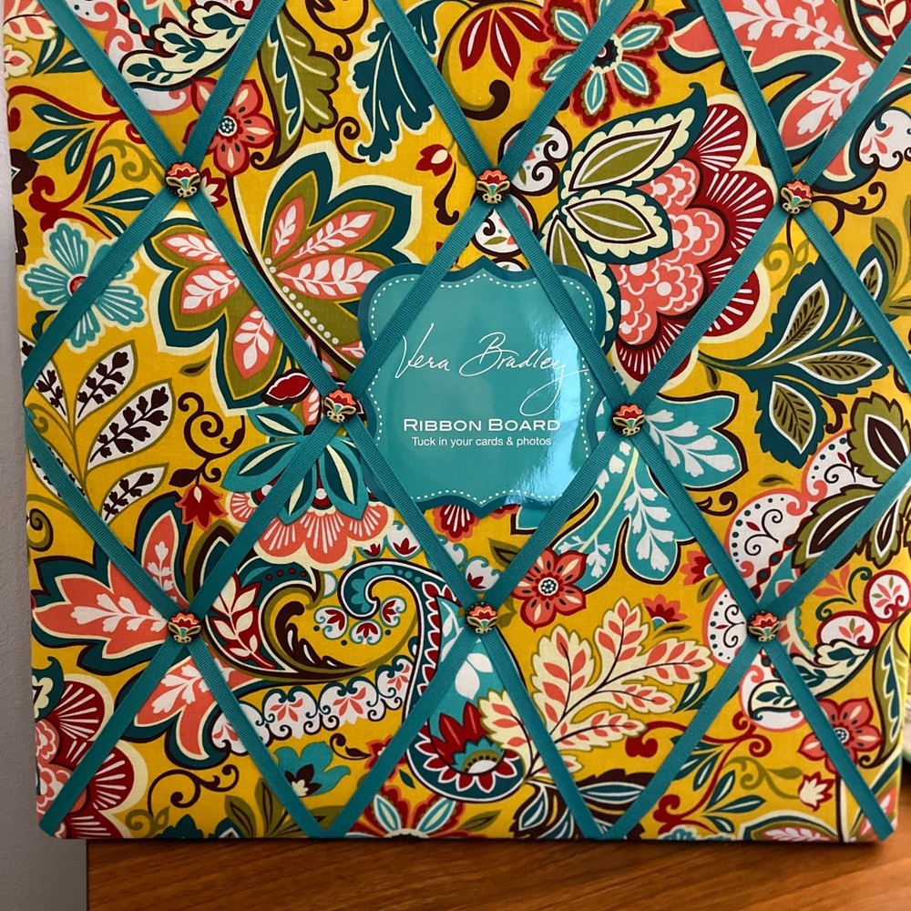 Vera Bradley Ribbon Board Provencal Cassidy NEW - Picture 2 of 4